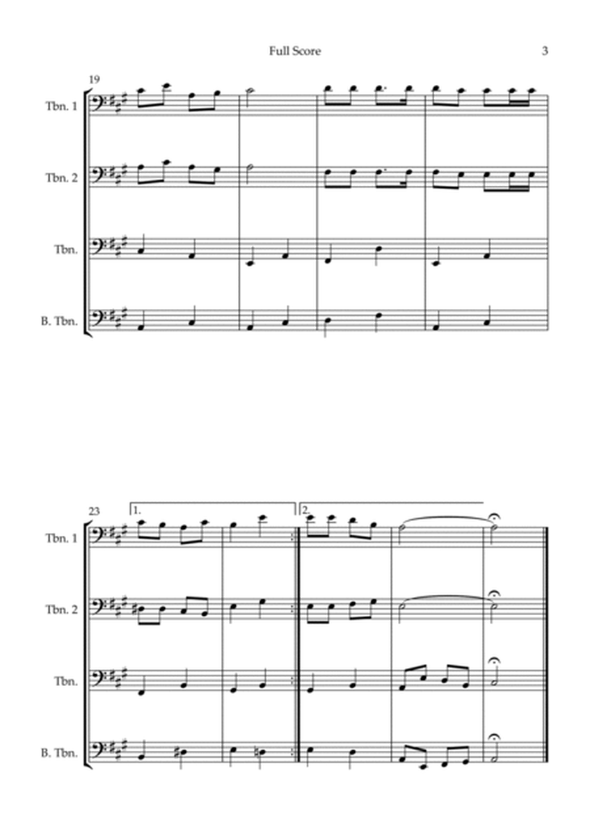 Jingle Bells (Christmas Song) for Trombone Quartet image number null