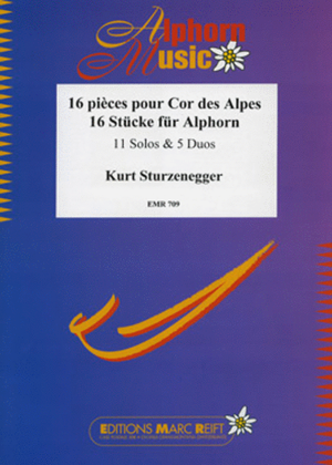Book cover for 16 Pieces for Alphorn