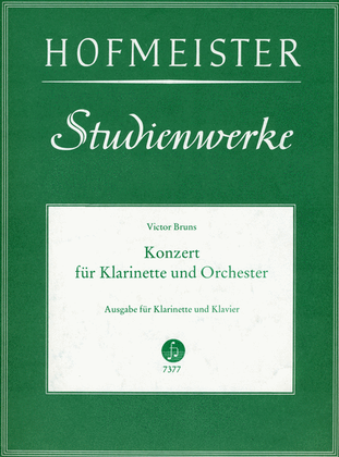 Book cover for Konzert Nr. 1 fur Klarinette und Orchester op. 26 / KlA