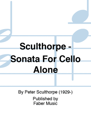Book cover for Sculthorpe - Sonata For Cello Alone
