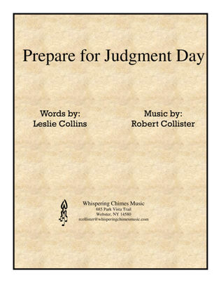 Book cover for Prepare for Judgment Day