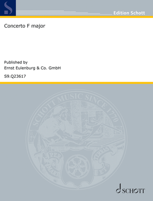 Book cover for Concerto F major