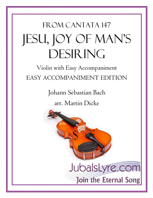 Book cover for Jesu, Joy of Man’s Desiring (Violin with Easy Accompaniment)