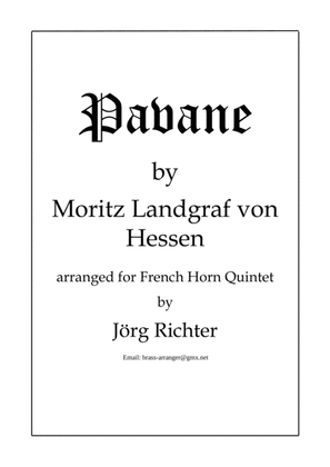 Book cover for Pavane by Moritz Landgraf von Hessen for French Horn Quintet