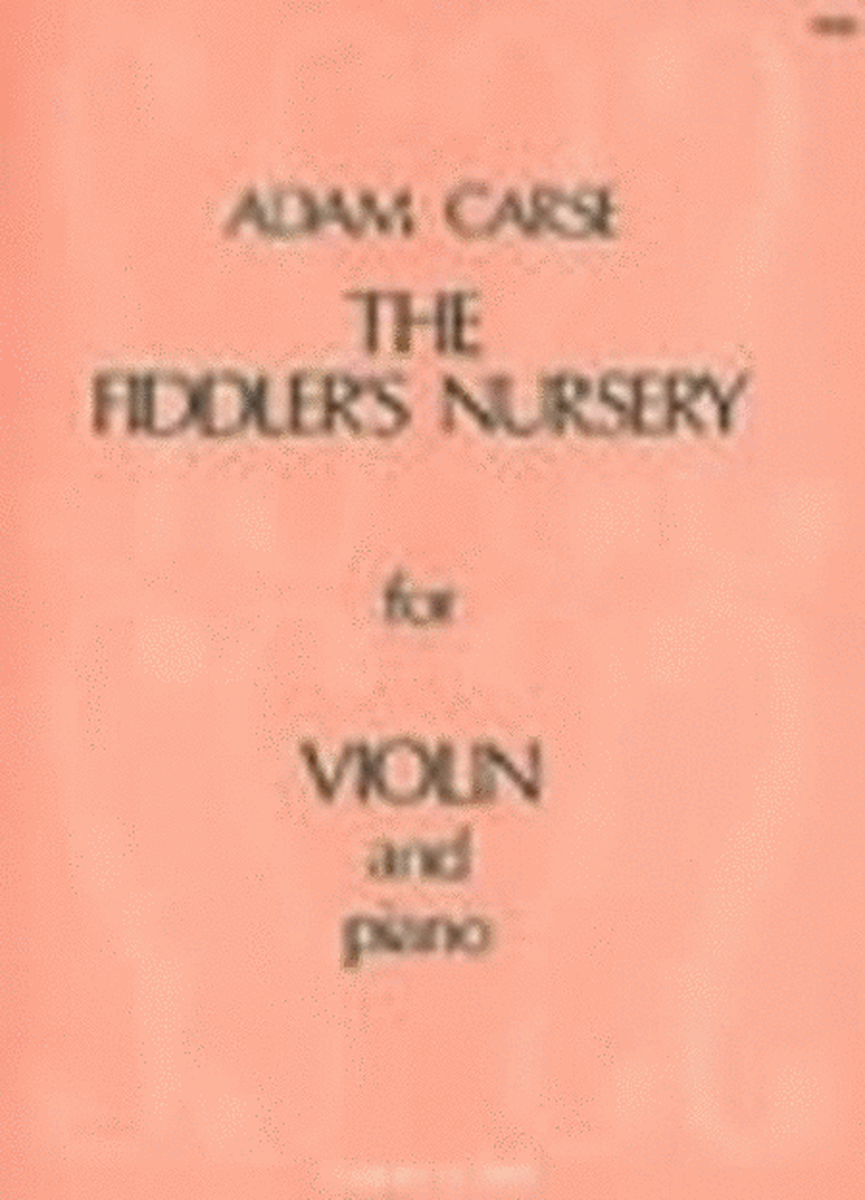 Carse - Fiddlers Nursery For Violin & Piano