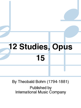 Book cover for 12 Studies, Opus 15
