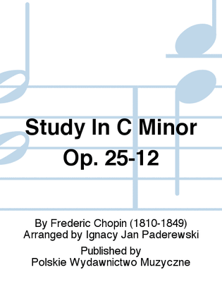 Book cover for Study In C Minor Op. 25-12