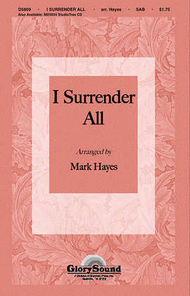 Book cover for I Surrender All