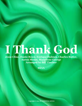 Book cover for I Thank God