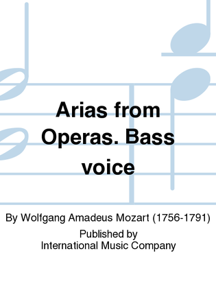 Book cover for Bass. 10 Arias