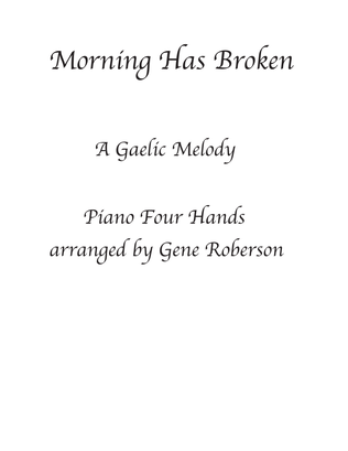 Book cover for Morning Has Broken Piano Four Hands