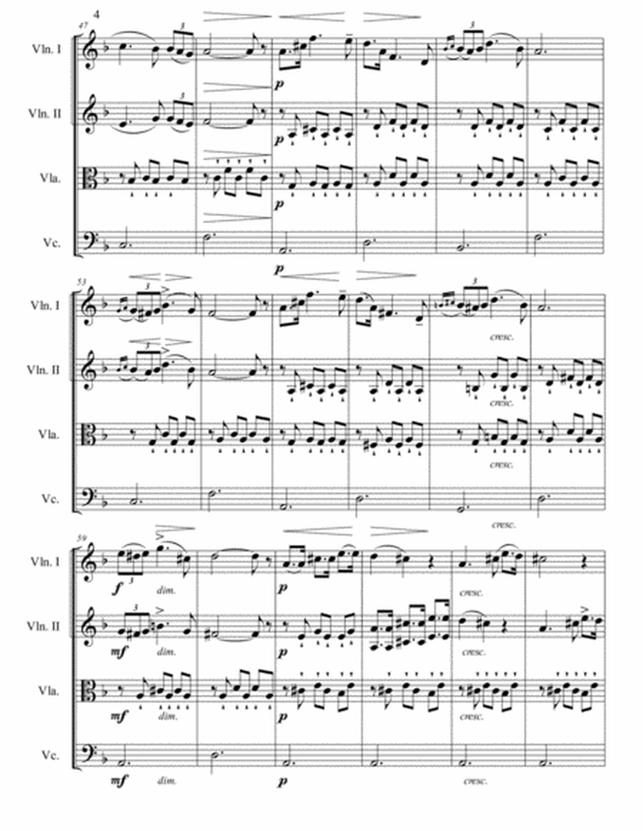 Ständchen (Serenade) D.957 (String Quartet) image number null