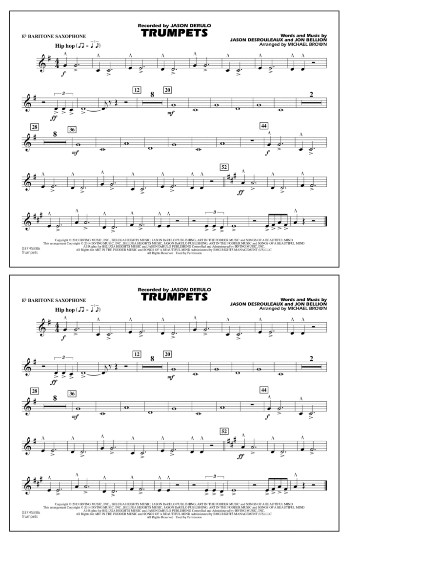 Trumpets - Eb Baritone Sax