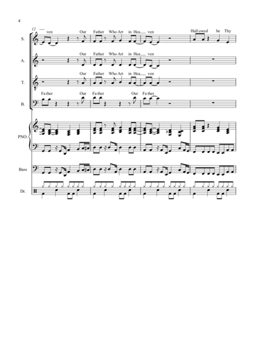 The Lord's Prayer (Gospel Style) for Choir And Piano image number null