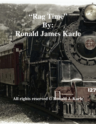 Book cover for 40 new Ragtime Tunes By: Ronald J. Karle