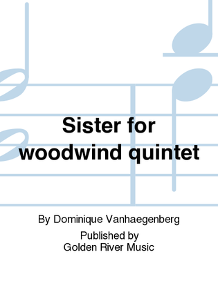 Book cover for Sister for woodwind quintet