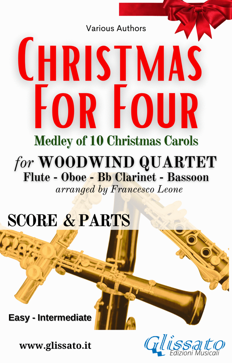 Christmas For Four - Medley for Woodwind Quartet (score & parts) image number null