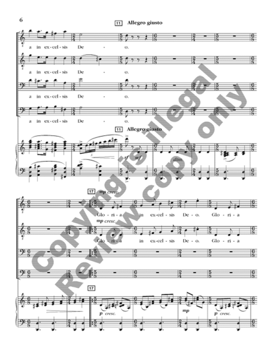 Gloria (Choral Score) image number null