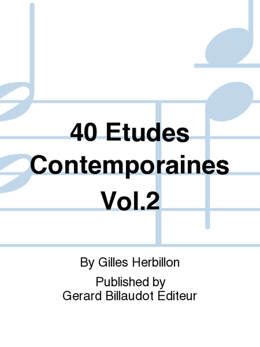 40 Etudes Contemporaines Vol. 2