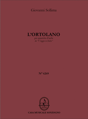 Book cover for L'ortolano (da Viaggio in Italia)