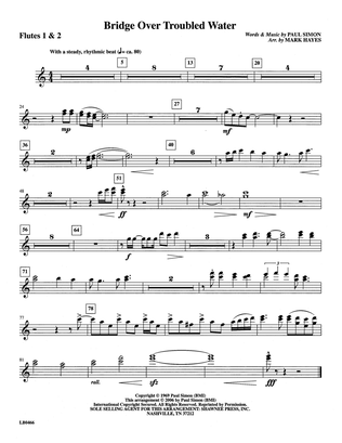 Book cover for Bridge Over Troubled Water (arr. Mark Hayes) - Flute 1 & 2