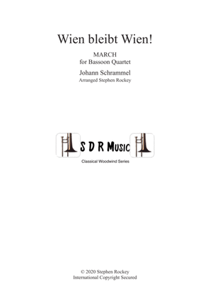 Book cover for Wien Bleibt Wien! March for Bassoon Quartet