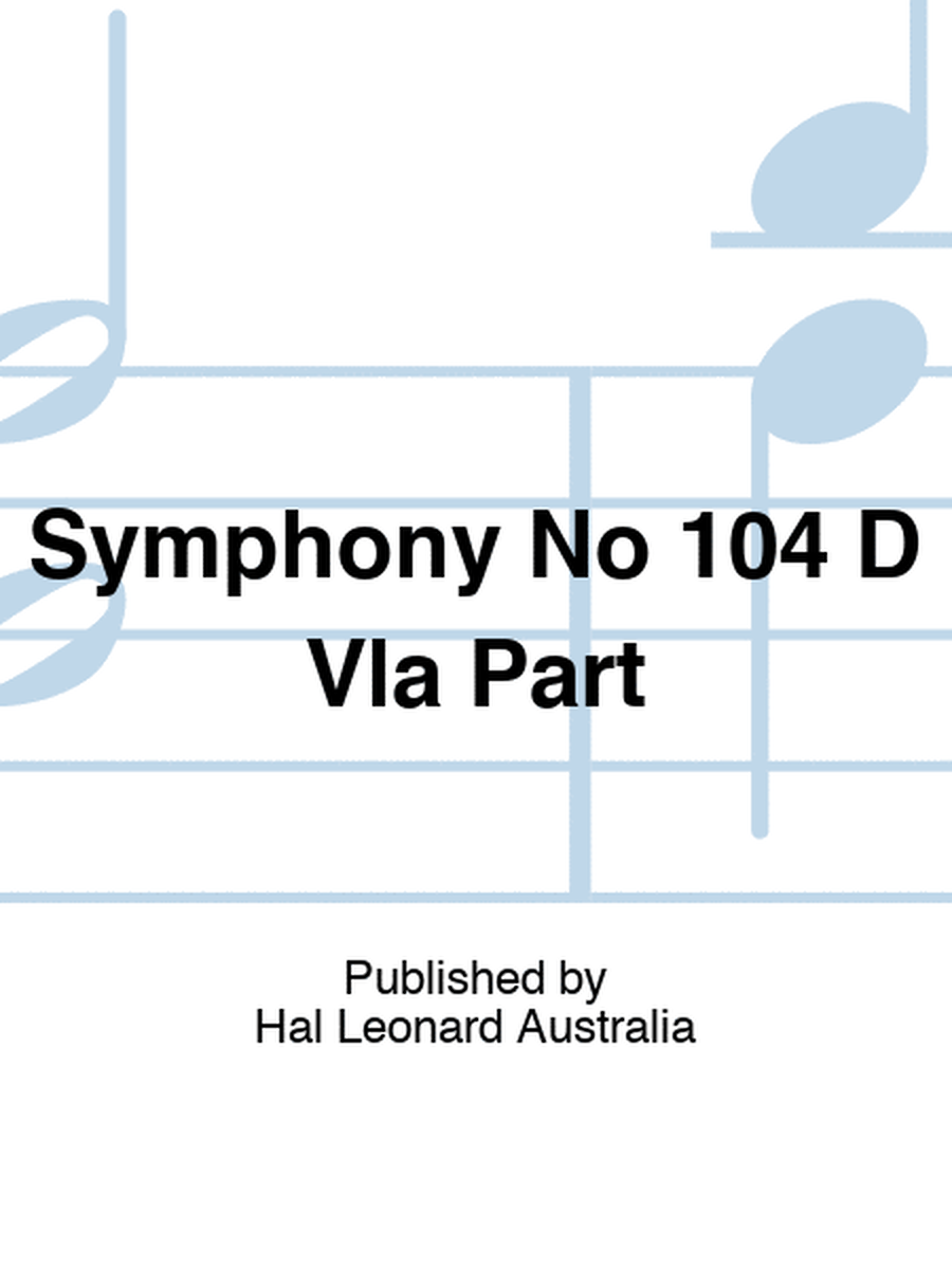 Symphony No 104 D Vla Part