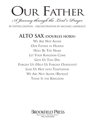 Book cover for Our Father - A Journey Through The Lord's Prayer - Alto Sax (sub. Horn)