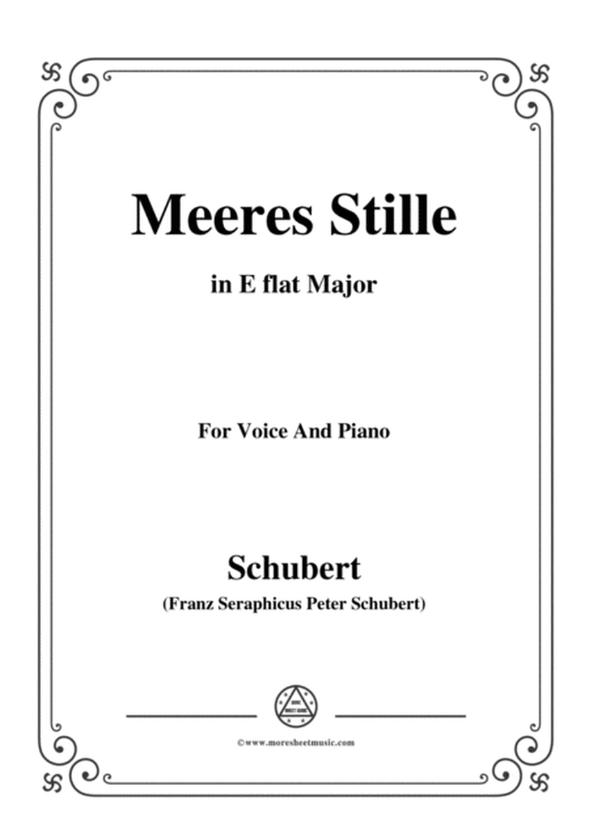 Schubert-Meeres Stille,Op.3 No.2,in E flat Major,for Voice&Piano image number null