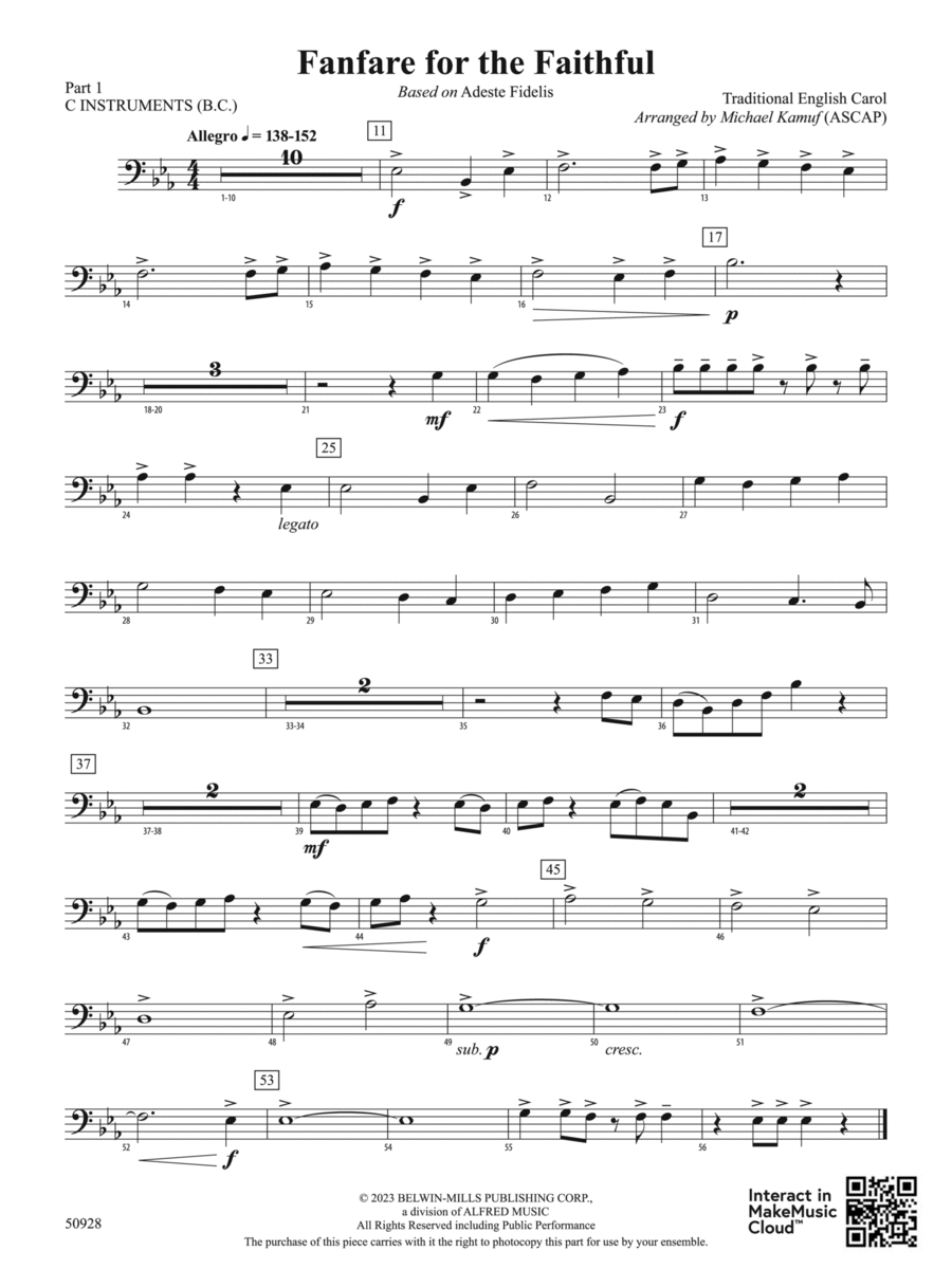 Fanfare for the Faithful: Part 1 - C Instruments (B.C.)