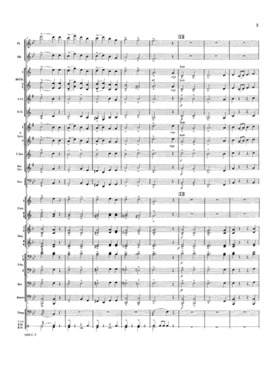 Marche Militaire Francaise Conductor's Score