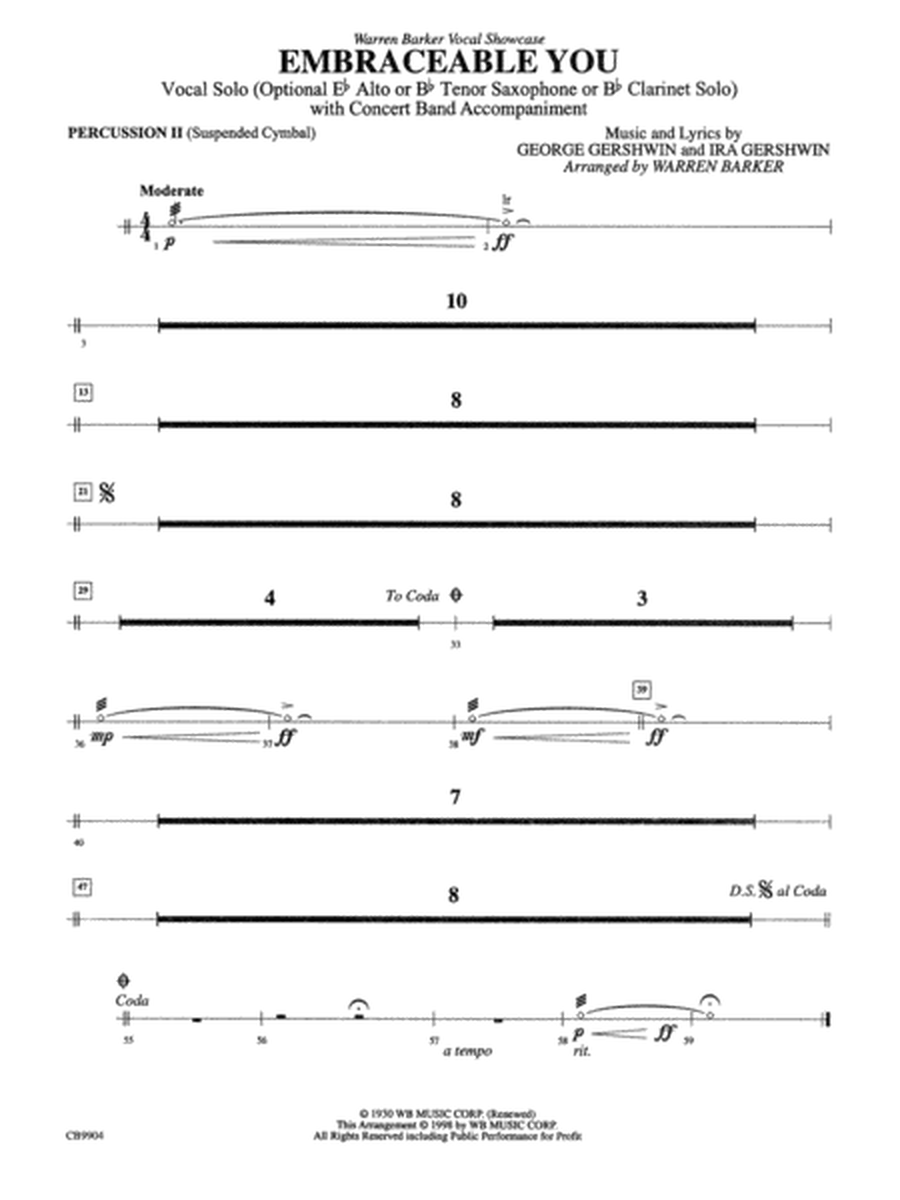 Embraceable You: 2nd Percussion