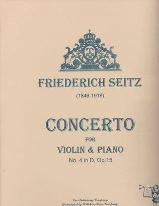 Book cover for Concerto No. 4 in D