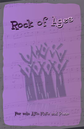 Book cover for Rock of Ages, Gospel Hymn for Alto Flute and Piano
