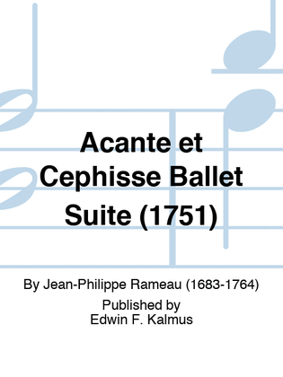 Book cover for Acante et Cephisse Ballet Suite (1751)
