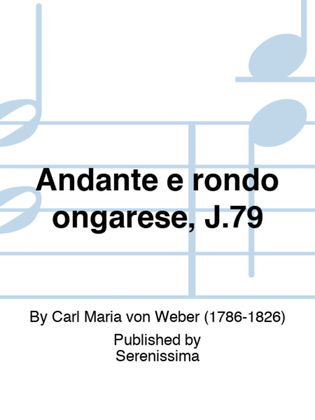 Book cover for Andante e rondo ongarese, J.79