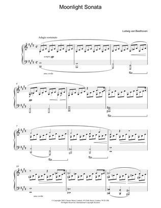 Piano Sonata No. 14 In C# Minor (Moonlight) Op. 27 No. 2 First Movement Theme