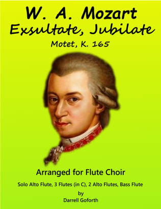 Book cover for Mozart: Exsultate, Jubilate for Flute Choir
