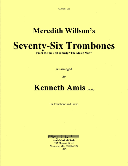 Seventy-Six Trombones (trombone and piano)