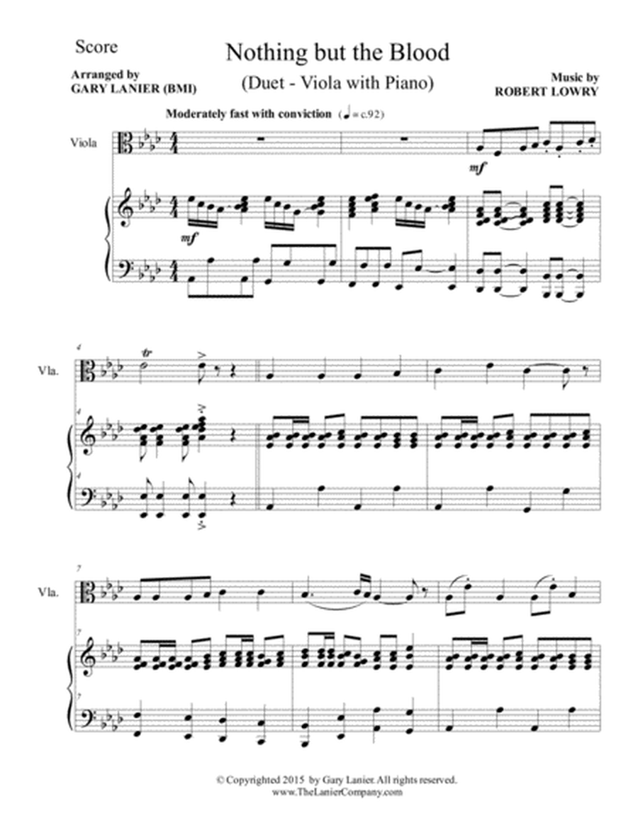 3 JOYFUL GOSPEL HYMNS (for Viola with Piano - Instrument Part included) by Various Viola - Digital Sheet Music