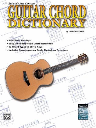 Book cover for 21st Century Guitar Chord Dictionary