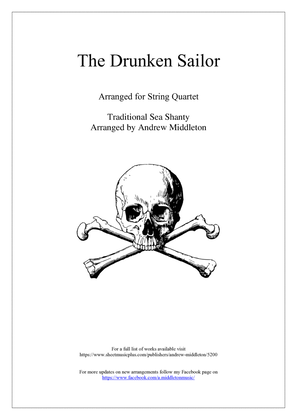 Book cover for The Drunken Sailor for String Quartet