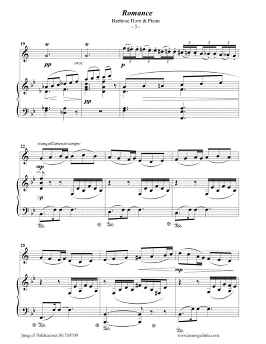 Fauré: Romance Op. 28 for Baritone Horn & Piano image number null