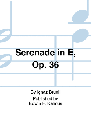 Book cover for Serenade in E, Op. 36