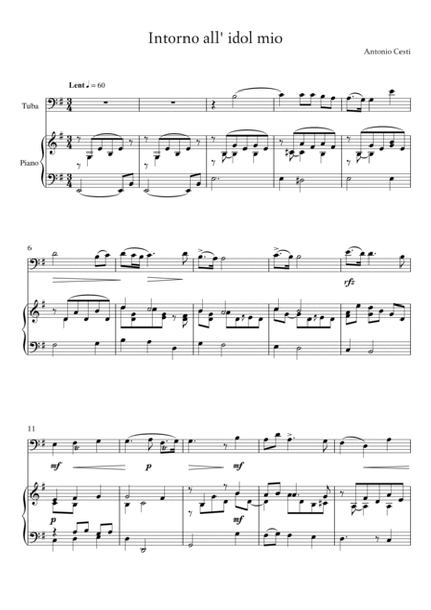 Antonio Cesti - Intorno all idol mio (Piano and Tuba) image number null