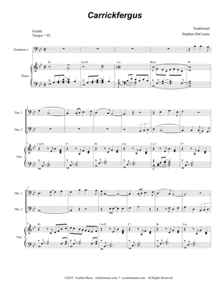 Carrickfergus (Trombone Duet) image number null
