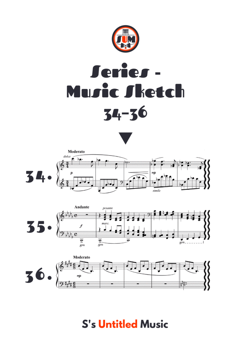 Music Sketch 34–36 image number null