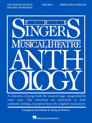 Book cover for The Singer's Musical Theatre Anthology - Volume 4 - Mezzo-Soprano/Belter (Book only)