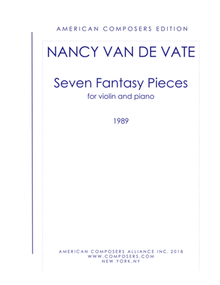 Book cover for [Van de Vate] Seven Fantasy Pieces