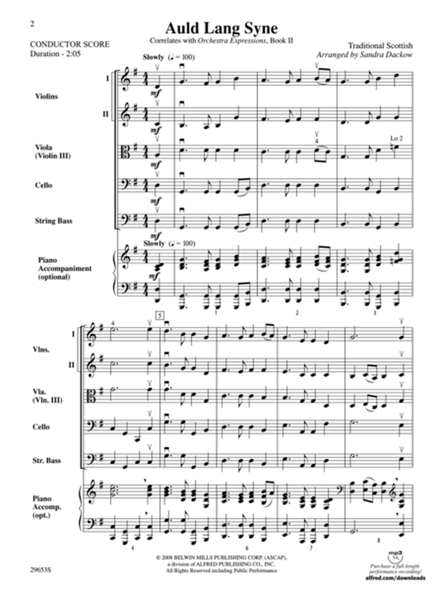 Auld Lang Syne (Score only) image number null